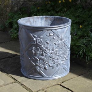 Dog Roses Round 3 Lead Planter.