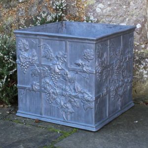 Grapevine Square Lead Planter.