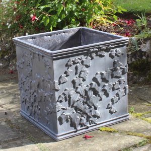 Ivy Square Lead Planter