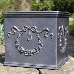WILDFLOWER DROPLET SQUARE LEAD PLANTER