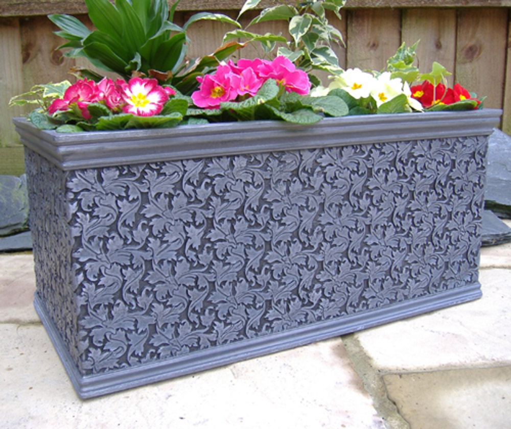 FOLIUM DOUBLE LEAD PLANTER