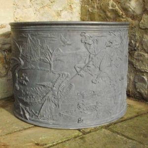 SAINT GEORGE AND THE DRAGON ROUND LEAD CISTERN