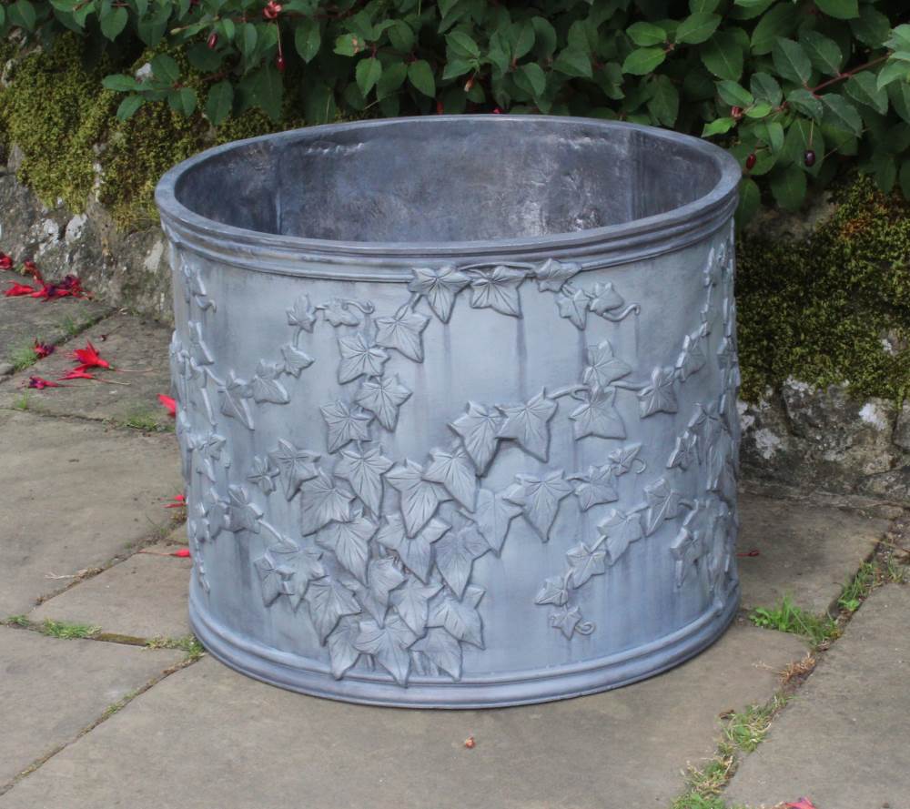 IVY ROUND LEAD PLANTER - Image 3