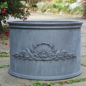 SCALLOP SHELL LEAD PLANTER