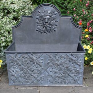 ARTS & CRAFTS DOG ROSES LEAD WATER FEATURE